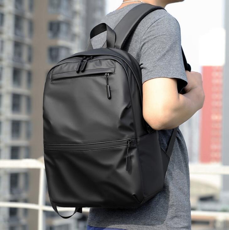 Leather College Backpack